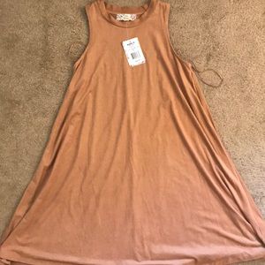 Tan Suede Swing Dress